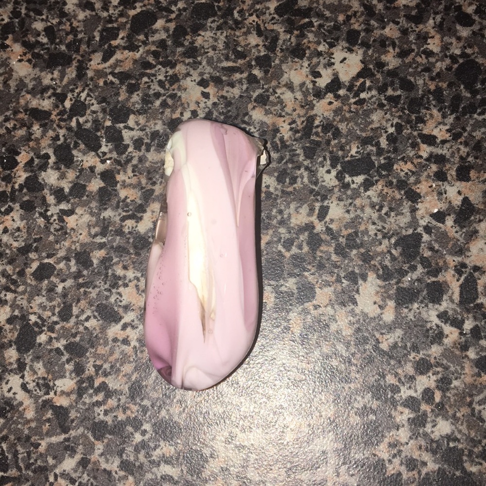 One of a kind Hand blown glass charm/slide
